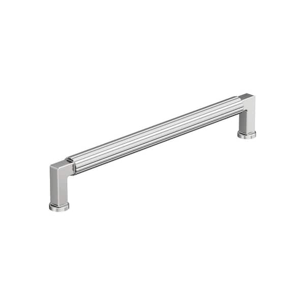 Amerock Ballard 7-9/16 in. (192mm) Center-to-Center Polished Chrome Bar Cabinet Pull