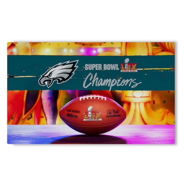 Philadelphia Eagles NFL 2025 Super Bowl LIX Parade Washable Rug 3x5 Multicolor Rug