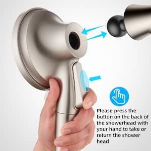 Filter Single-Handle 7-Spray Patterns Shower Faucet 1.8 GPM with Adjustable Stream in Brushed Nickel (Valve Included)