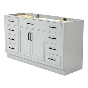 Hepburn 60 in. W x 21.5 in. D x 34.5 in. H Bath Vanity Cabinet without Top in Grey