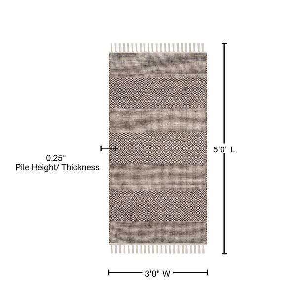 Safavieh Moroccan 6 x 9 Ivory/Anthracite Indoor/Outdoor Trellis Area Rug