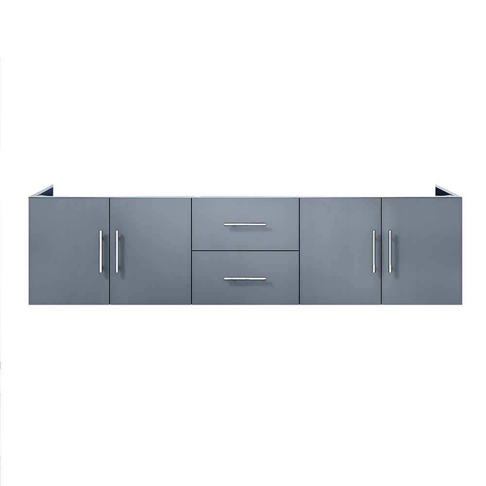Geneva 72" Dark Gray Wall-Mounted Vanity Cabinet