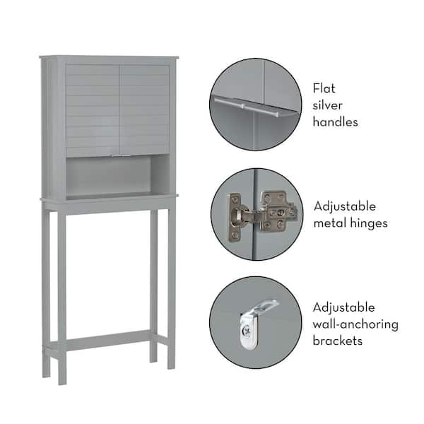 Costway Wall Cabinet Hanging Bathroom Storage Cabinet 27.5'' Height  Adjustable : Target