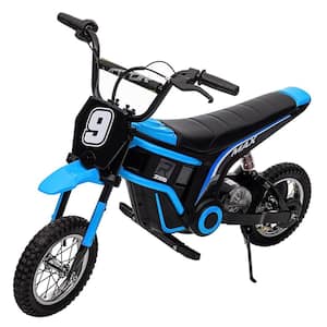 Jojoka Kids Ride on Motorcycle and Electric Motocross Bike, 24V Battery Powered Electric Dirt Bike for Age 13+, Blue