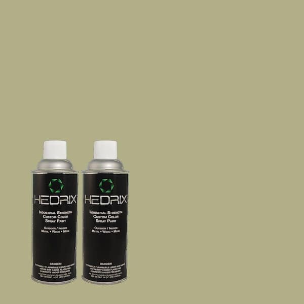 Hedrix 11 oz. Match of PMD-36 Mountain Sage Semi-Gloss Custom Spray Paint (2-Pack)
