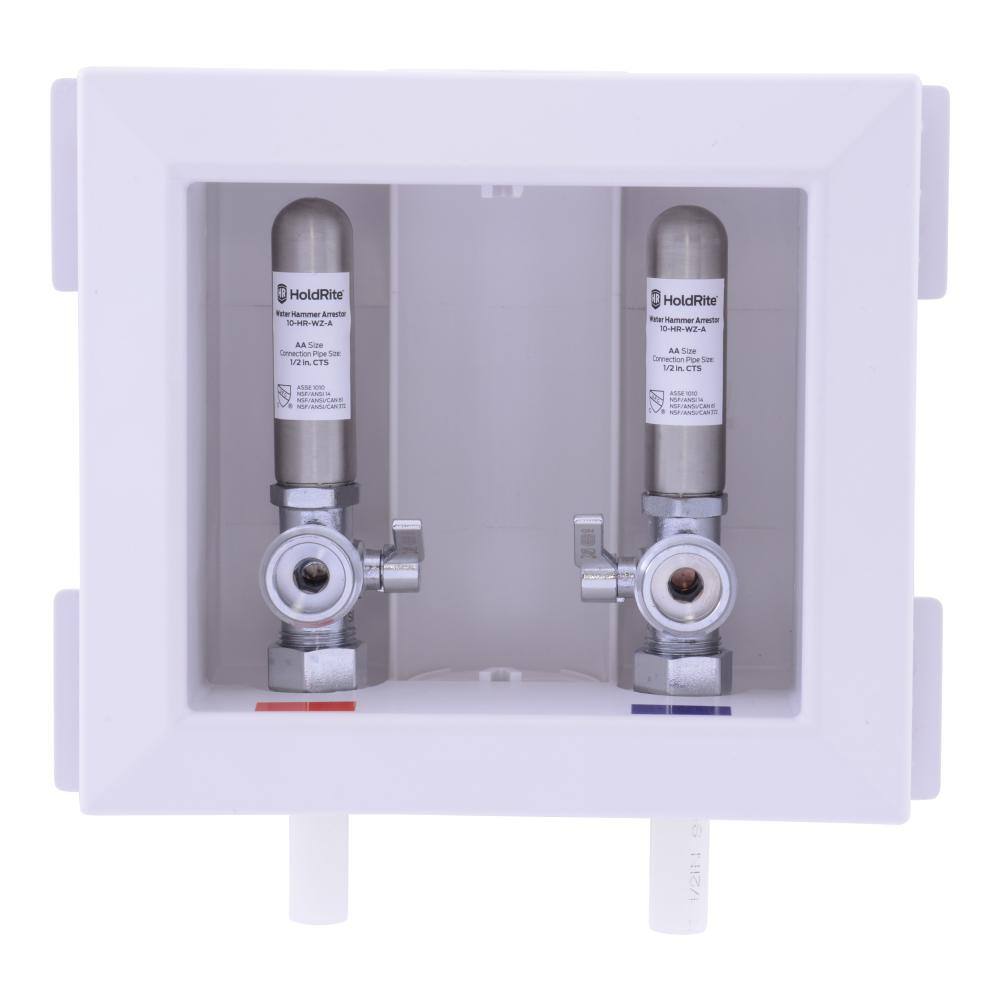 1/2 in. PEX x 3/4 in. Male Hose Thread Fire-Rated Washing Machine Outlet Box with Water Hammer Arrestors price history on PriceWatchPro