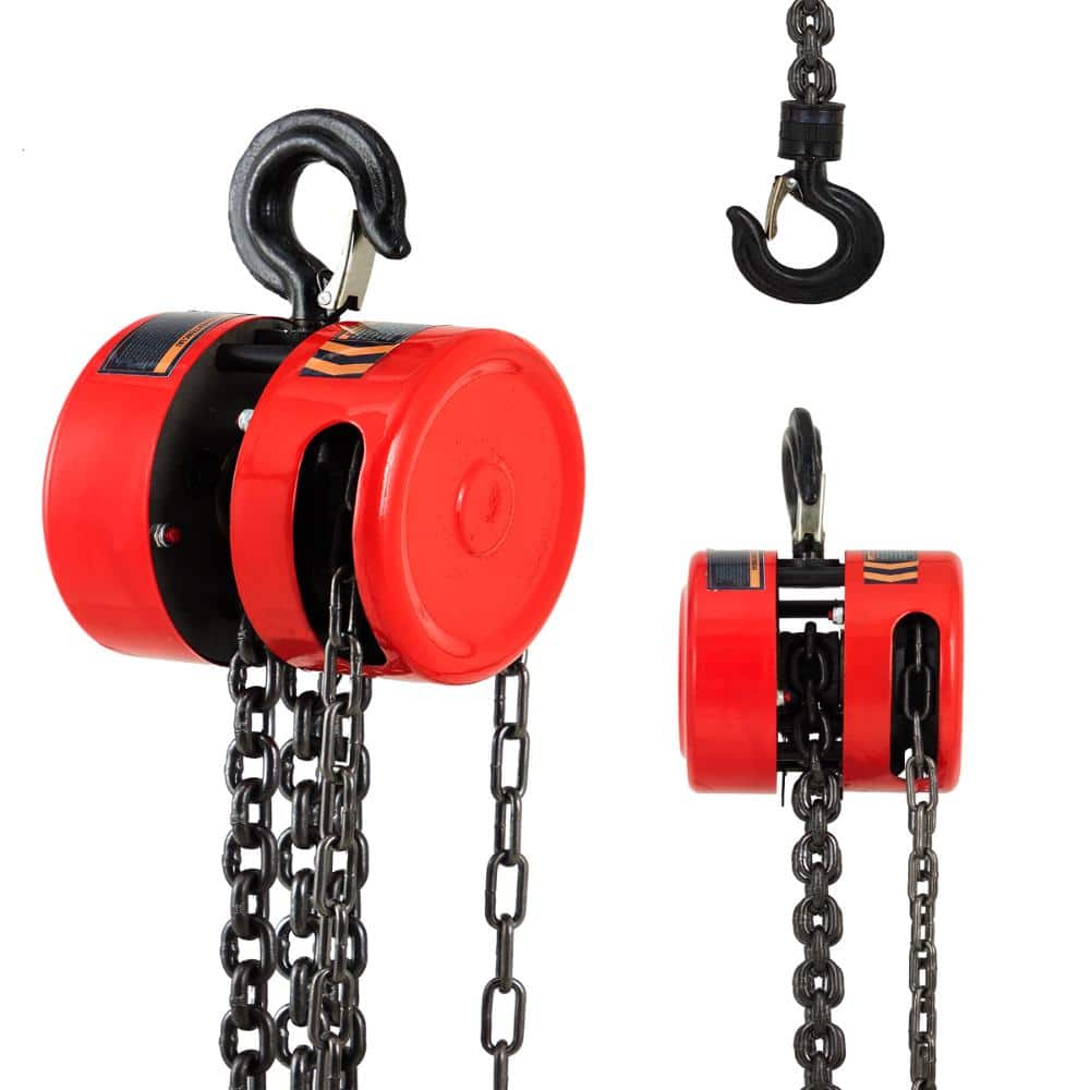 1 Ton (2200 lb) Heavy-Duty Manual Hand Chain Hoist with Load Chain, 8 ft Lift Height for Garage,Factory,Warehouse,Dock price history on PriceWatchPro