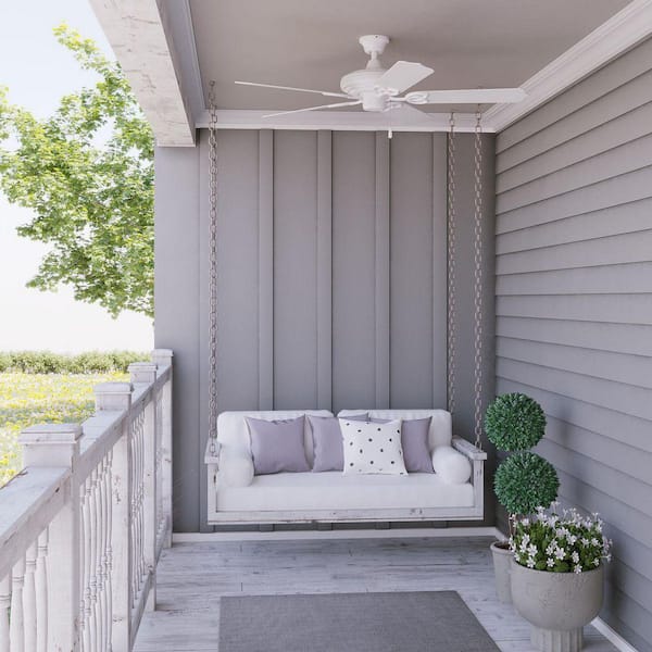 AirPro 52 in. Indoor or Outdoor White Ceiling Fan