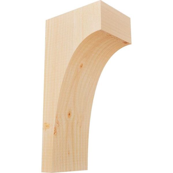 Ekena Millwork 5-1/2 in. x 8 in. x 16 in. Douglas Fir Huntington Smooth Corbel