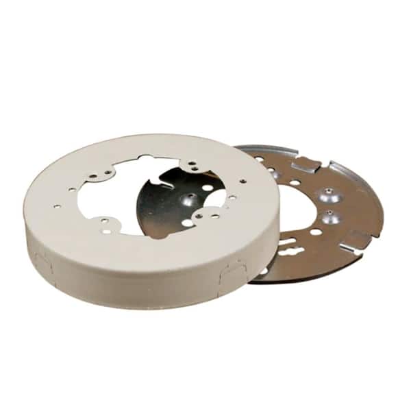 Legrand Wiremold 500 and 700 Series Metal Raceway 5-1/2 in. Diameter Open Base Extension Box, Ivory