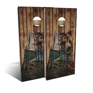 Bear Mountain Regulation Cornhole Board Set (Includes 8 Bags)