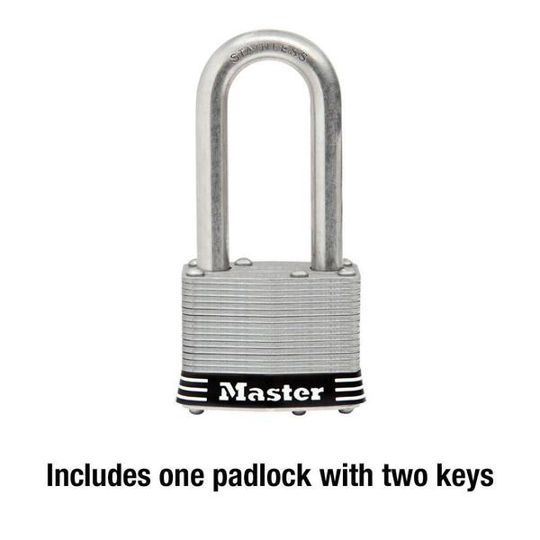 Master Lock Heavy Duty Outdoor Padlock with Key, 2-1/2 in. Wide, 2-1/2 in.  Shackle, 2 Pack M15XTLJ - The Home Depot