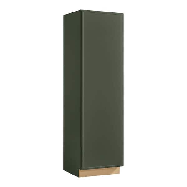 Leyton 24 in. W x 24 in. D x 84 in. H Ready To Assemble Plywood Slim Shaker Utility Pantry Kitchen Cabinet in Fern Green