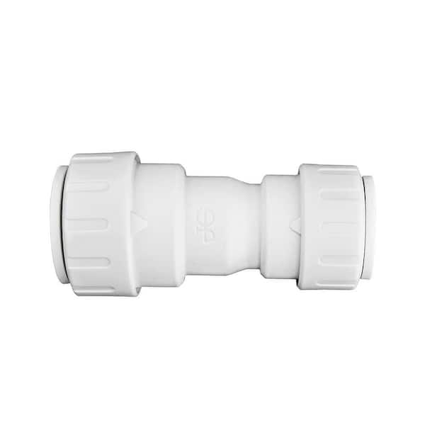 John Guest SpeedFit 1/2 in. CTS x 3/8 in. CTS Push-to-Connect Reducing Coupler Fitting (10-Pack)