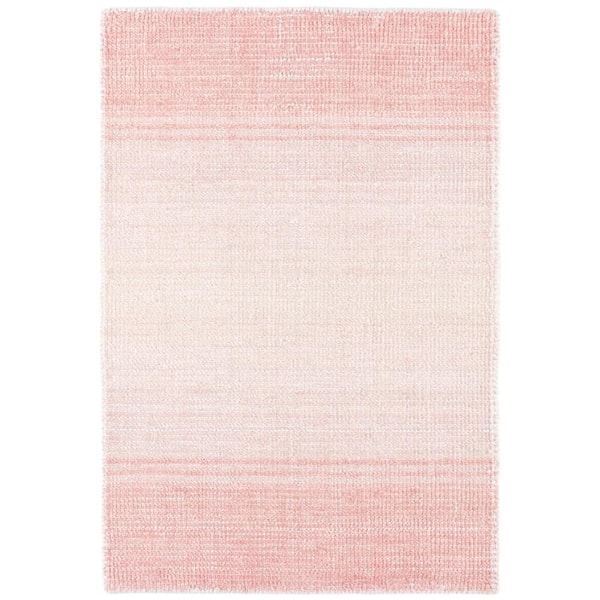 Pandora Hand Loom Knotted Pink 10 ft. x 14 ft. Indoor Area Rug
