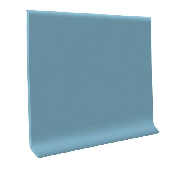 Unbranded Pinnacle Rubber Salem Blue 4 in. x 48 in. x 1/8 in. Wall Cove Base (30-Pieces)