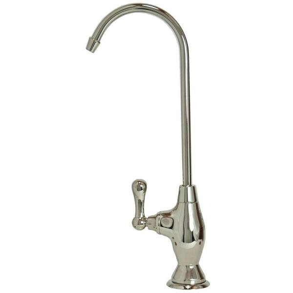 Unbranded Single-Handle Standard Kitchen Faucet in Polished Nickel