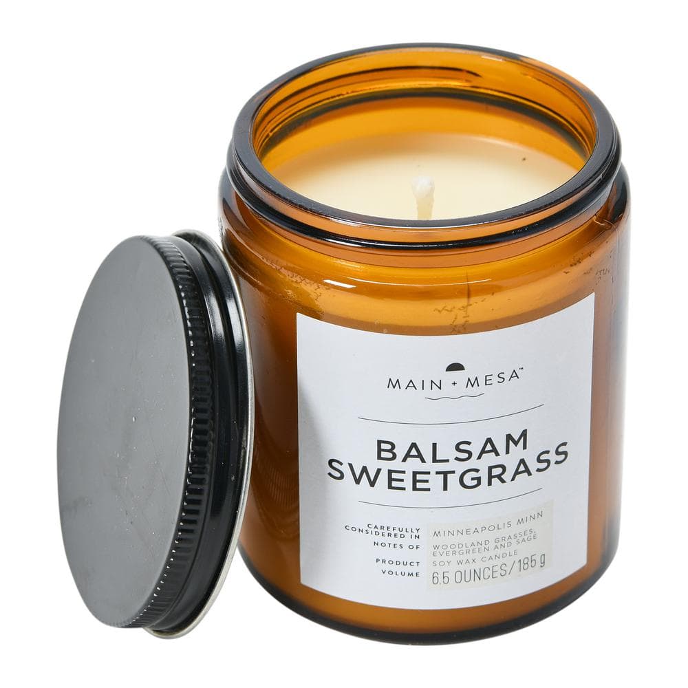 Amber Brown Soy Scented Jar Candle, 6.5 oz