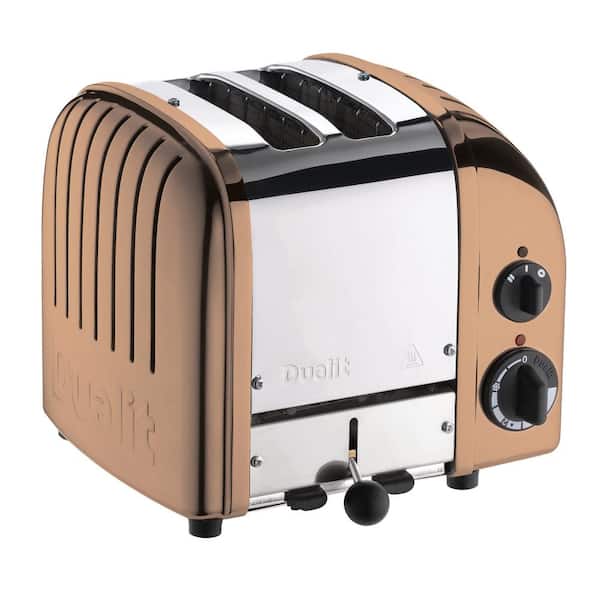 Dualit New Gen 2-Slice Copper Wide Slot Toaster with Crumb Tray