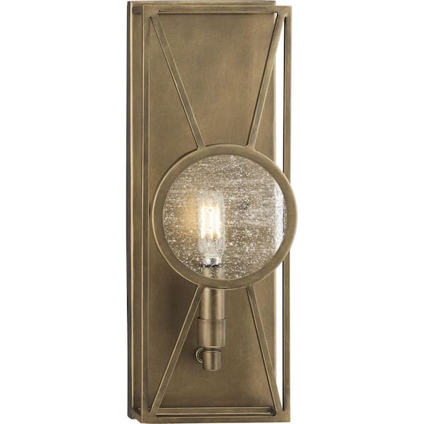 Progress Lighting Cumberland 14.62 in. 1-Light Aged Bronze Modern Farmhouse Wall Bracket Dining Rooms, Great Rooms and Bathrooms