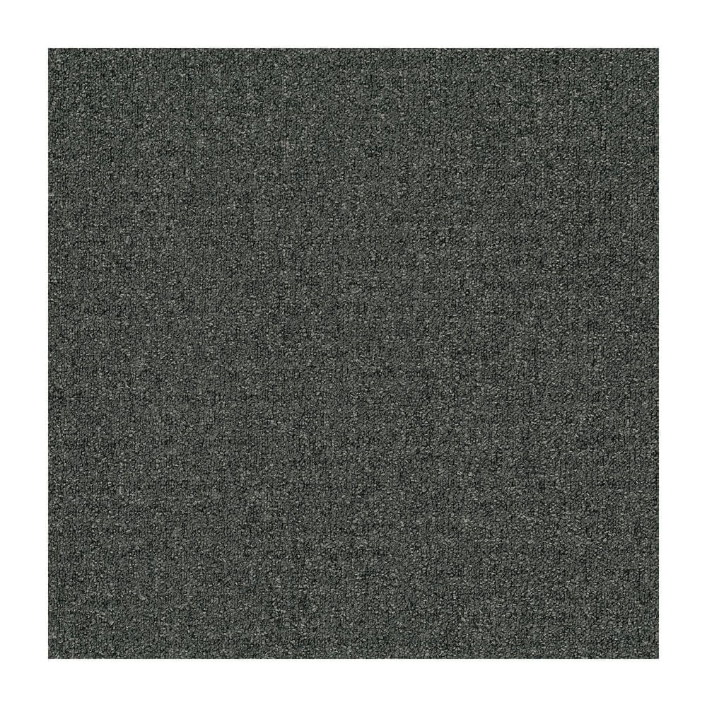 Stonewash Gray Nylon Low Pile Carpet Tile, 24" x 24"