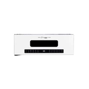 Classic Retro 1.2 cu. ft. 30" Low Profile Over-the-Range Microwave-Marshmallow White, 400 CFM