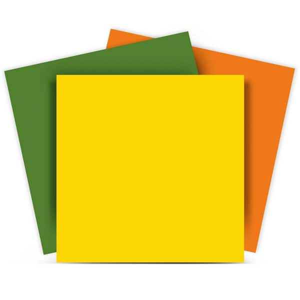 MI ALMA Yellow, Blue, Red, Green C60 4 in. x 4 in. Vinyl Peel and Stick Tile (24 Tiles, 2.67 sq. ft./Pack)