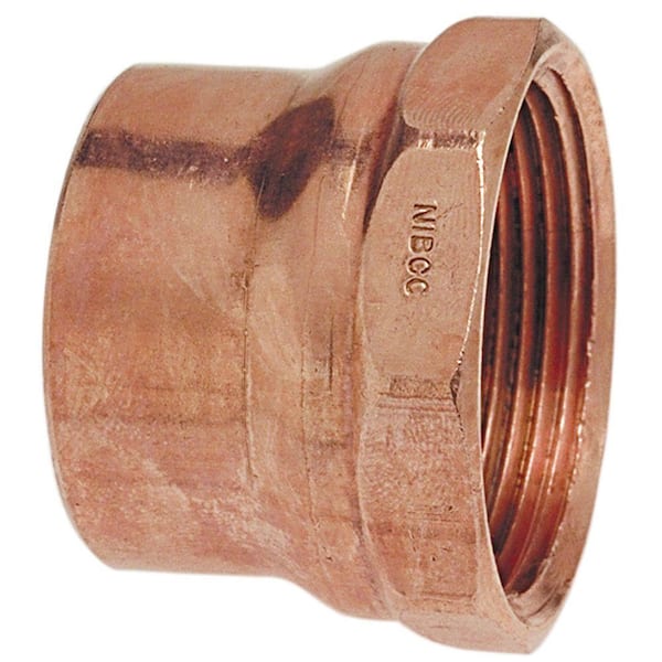 Everbilt 2 in. Copper DWV Cup x FIP Female Adapter Fitting