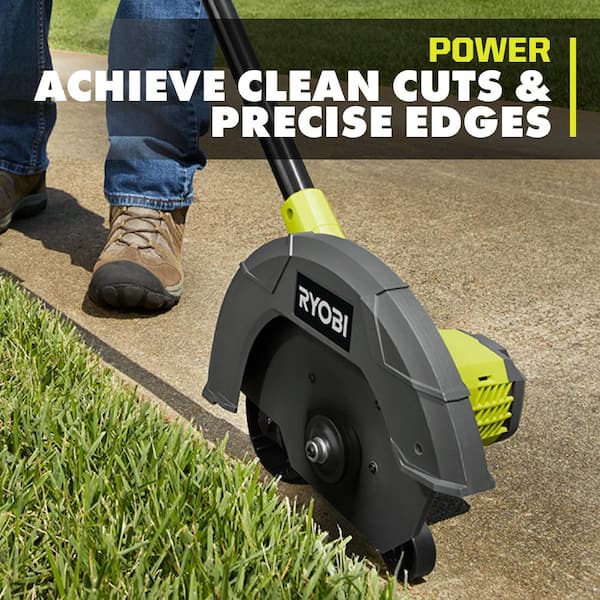 RYOBI ONE+ 9 in. 18-Volt Lithium-Ion Cordless Battery Edger (Tool Only)