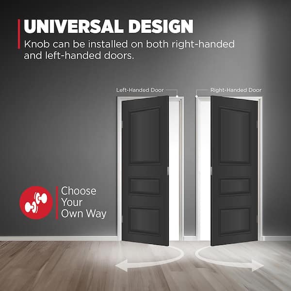 Kwikset Signature Series Pismo Iron Black Knob Right or Left Handed Kwikset Signature Series Pismo Iron Black Knob Right or Left Handed