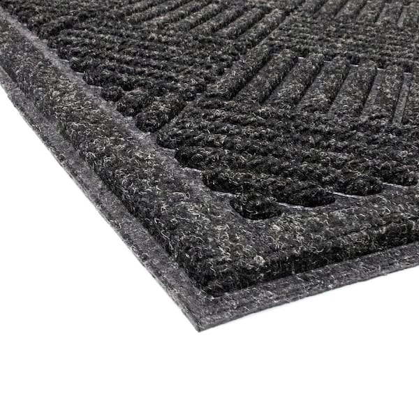 Multy Industries 1005339 36' x 48 Charcoal Contours Floor Mat