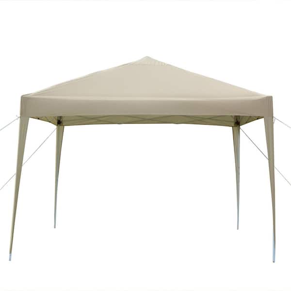 Wateday Outdoor 10 ft. x 10 ft. Beige Practical Waterproof Right-Angle Folding Tent Khaki