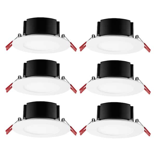 Commercial Electric 4 In White Flush, Home Depot Recessed Lights 4 Pack
