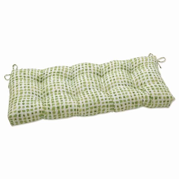 Pillow Perfect Novelty Rectangular Outdoor Bench Cushion in Green