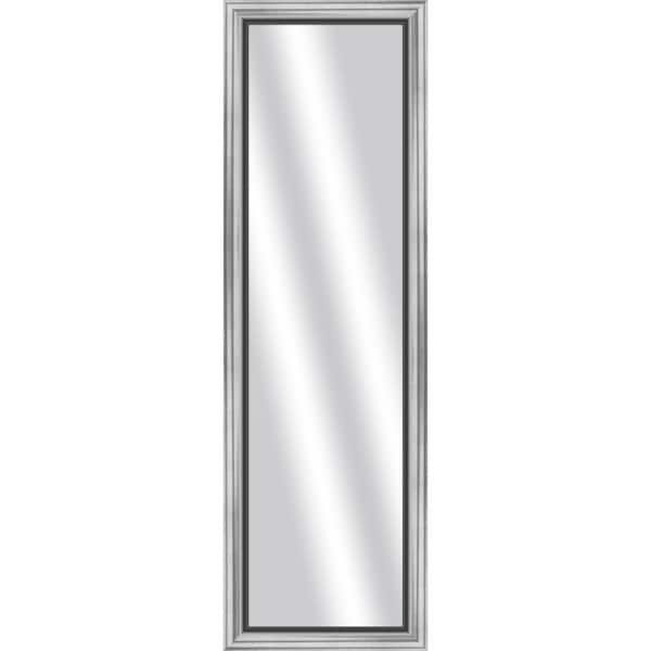 PTM Images Large Rectangle Stainless Silver Art Deco Mirror (53 in. H x 17 in. W)