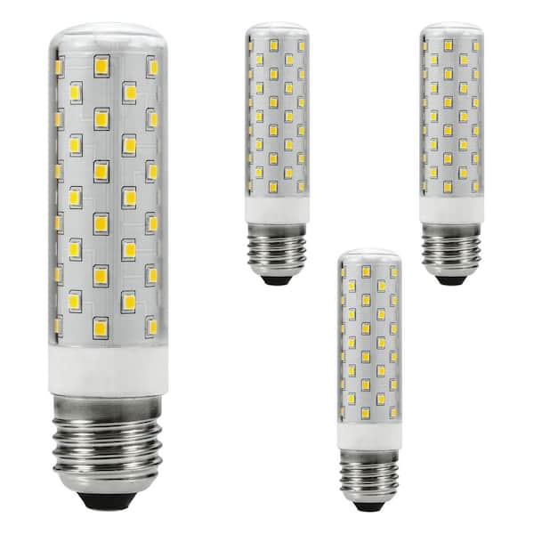 75-Watt Equivalent T10 Medium Base Specialty LED Dimmable Light Bulb 3000K Warm White (4-Pack)