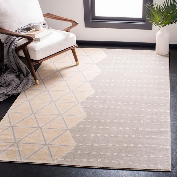 Orwell 7 ft. x 10 ft. Gray/Ivory Abstract Geometric Area Rug