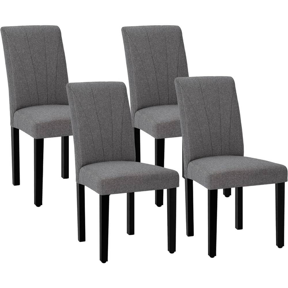 Reviews for VECELO Dining Chairs Set of 4 Modern Fabric and Solid Wood