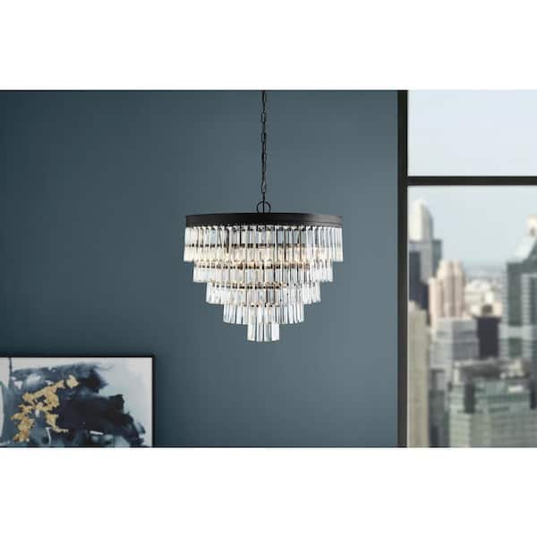 North Falls 23 in. 5 Light 5-Tier Crystal Pendant