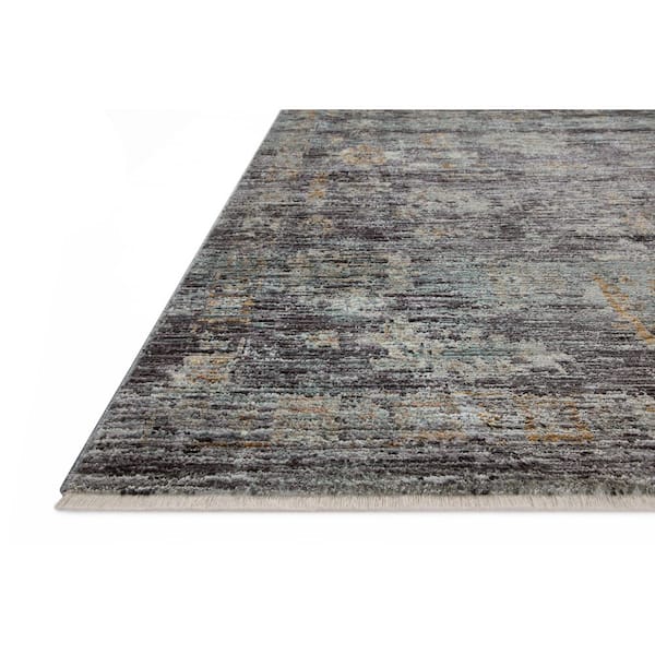 Jean Stoffer Katherine Ink / Jade 2 ft. 3 in. x 3 ft. 10 in. Traditional Accent Rug