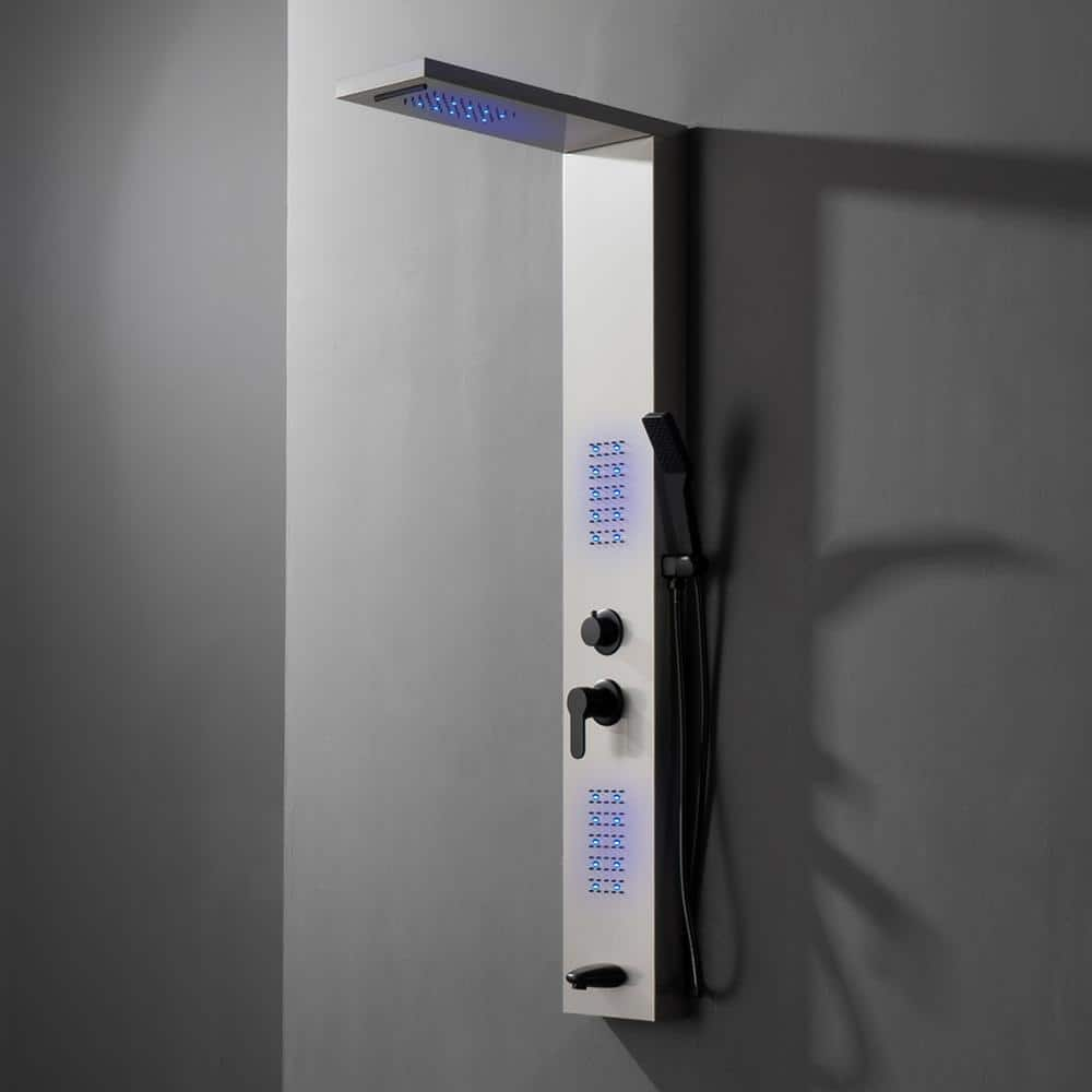 BWE 2-Jet Rainfall Shower Panel System With Rainfall Waterfall Shower ...