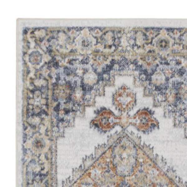 2 X 10 Gray Oriental Washable Area Rug Runner Rug