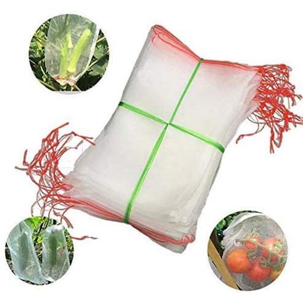 Garden Plant Mesh Bags Fruit Protection Drawstring Net Bag Against