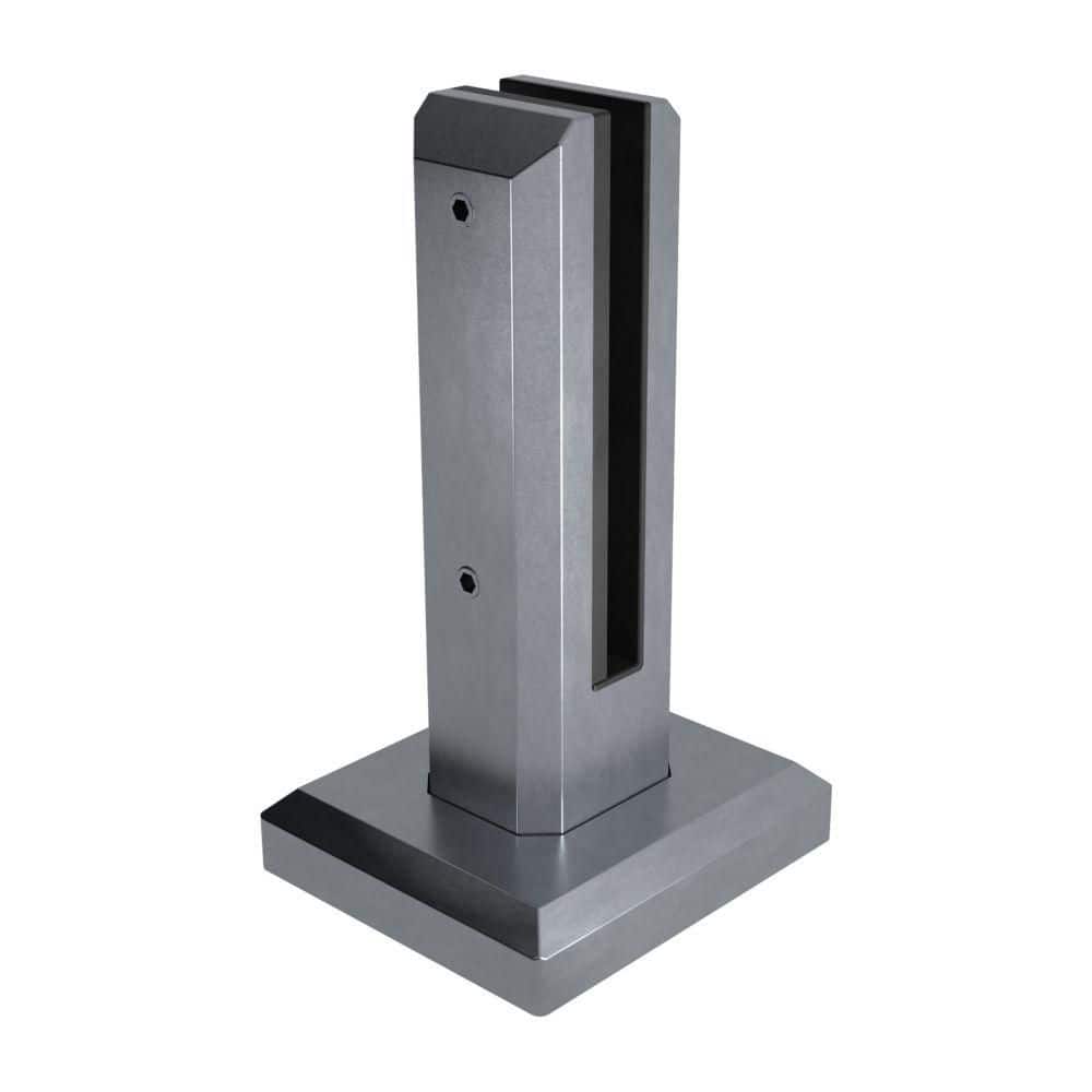 MountainView 8.5 in. x 5 in. Gray Glass Deck Railing Brushed Stainless Steel Spigot price history on PriceWatchPro