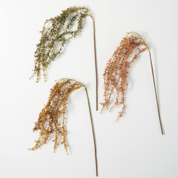 SULLIVANS 40.5 in. H Dried Draping Amaranthus Trio; Multicolored
