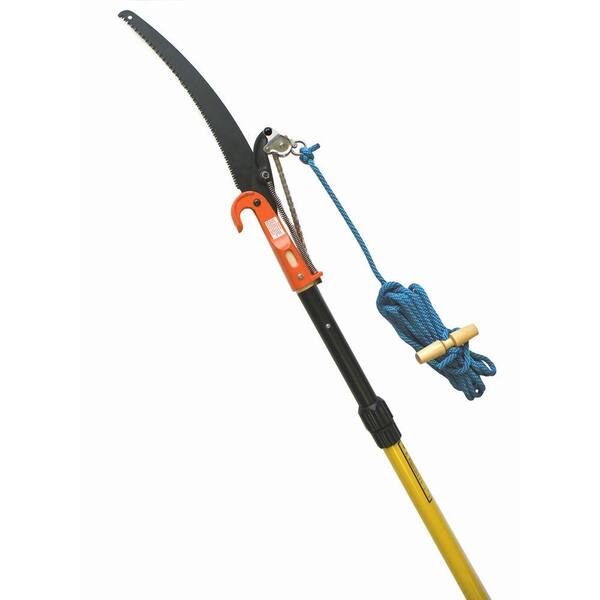 Jameson 6-12 ft. Telescoping Pole Saw with Side Cut Pruner, Blade and Rope