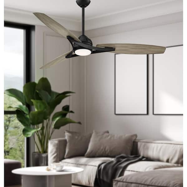 Molino 65 in. Integrated LED Indoor/Outdoor Coal Smart Ceiling Fan with Light and Remote Control