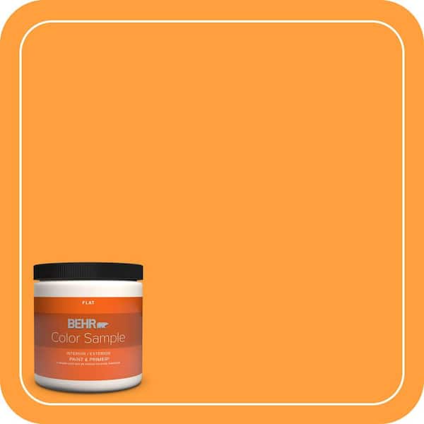 BEHR PREMIUM PLUS 8 oz. #S-G-300 Hawaiian Passion Flat Interior/Exterior Paint & Primer Color Sample