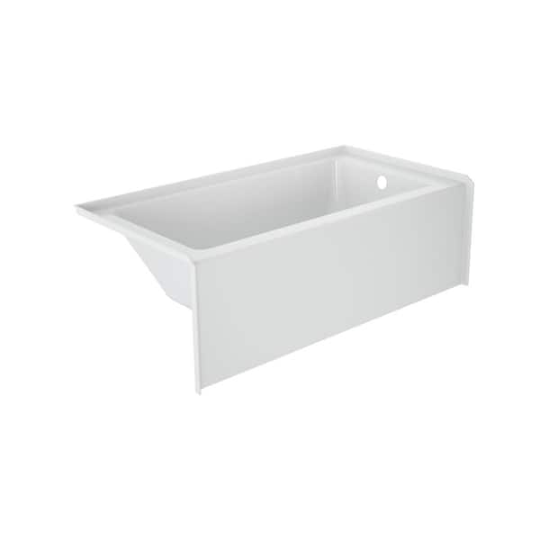 JACUZZI SIGNATURE 60 in. x 30 in. Soaking Bathtub with Right Drain in White