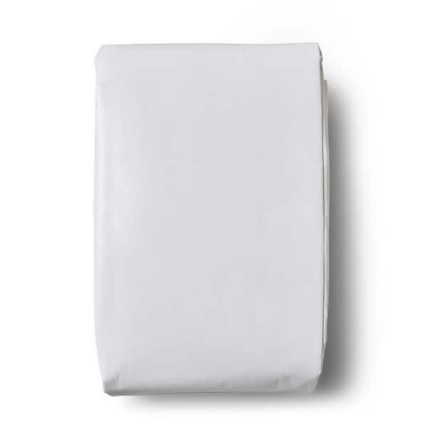 TarpsNow 60 ft. x 60 ft. White 12 Mil Heavy Duty Poly Tarp with